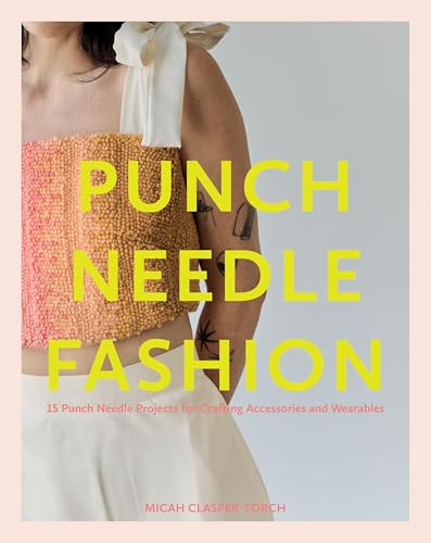 Book cover featuring a person wearing a textured, punch needle crop top.
