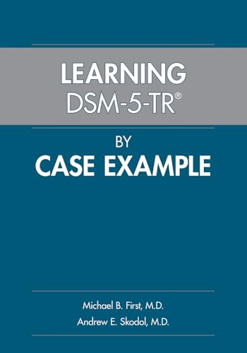 Book cover titled Learning DSM-5-TR by Case Example by Michael B. First and Andrew Skodol.