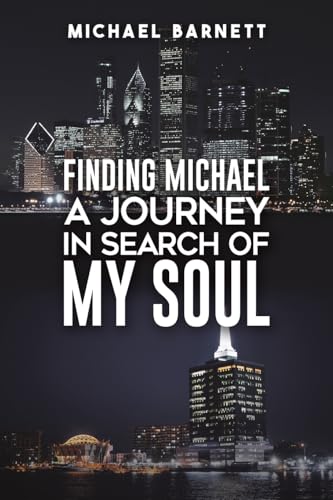 Book cover: “Finding Michael” with a city skyline background.