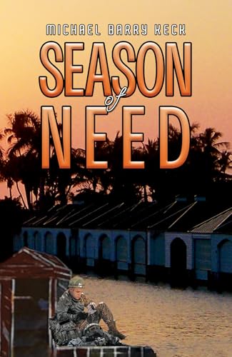 Book cover: soldier with dog in front of waterfront buildings.