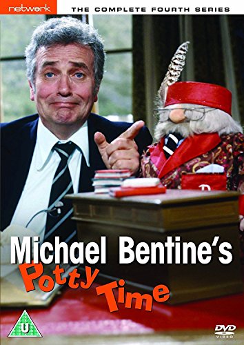 Michael Bentine with a puppet, DVD cover for “Potty Time” series four.