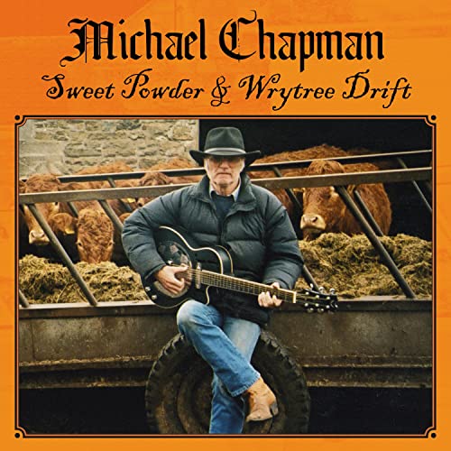 Michael Chapman album cover featuring a guitarist with cattle.