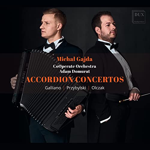 CD cover featuring two men in tuxedos with an accordion.