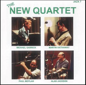 Album cover for "The New Quartet" with four photos of musicians.