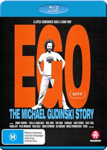 Blu-ray cover for "The Michael Gudinski Story" featuring a portrait of Gudinski.