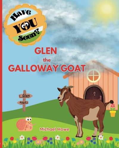 Book cover featuring a brown goat, a red barn, and a snail.