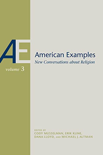 Book cover: "American Examples, Volume Three" about religion.