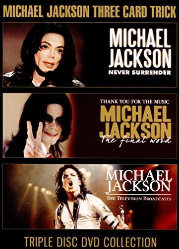 DVD cover featuring Michael Jackson in three performance images, "Triple Disc DVD Collection".