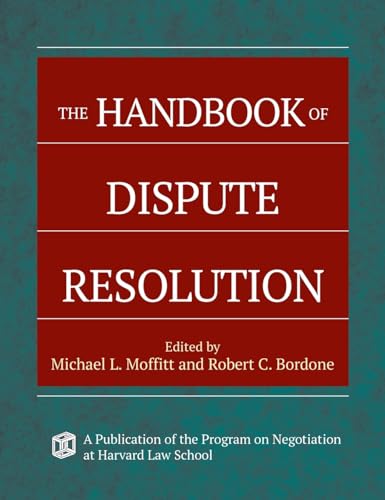 Red book cover with white text: "The Handbook of Dispute Resolution".