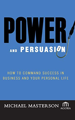 Book cover: "Power and Persuasion" with a fishing hook image.