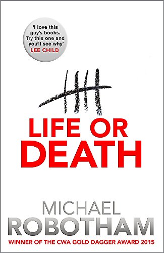 Book cover: "Life or Death" by Michael Robotham, with bold red text.