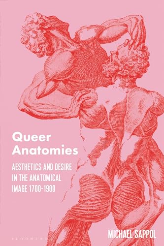 Red anatomical illustration of two embracing figures on a pink background.