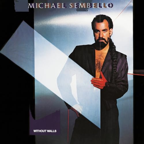 Michael Sembello album cover, "Without Walls," featuring a portrait of the artist.