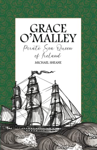Book cover depicting sailing ships on waves, titled "Grace O'Malley.