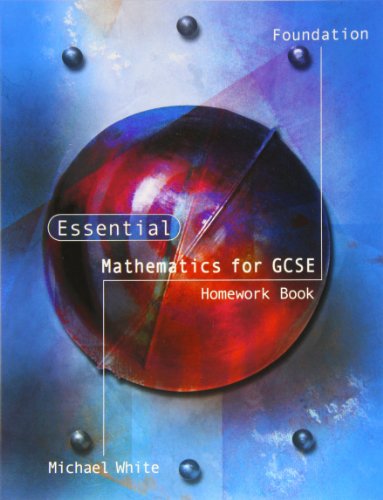 GCSE Foundation Mathematics homework book cover with a red and blue sphere.