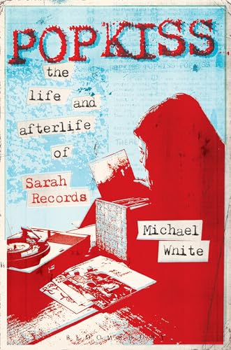 Book cover for “Popkiss” with red and blue collage-style artwork.