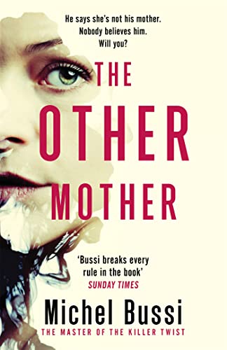 Book cover: close-up of a woman’s face with intense eyes and red title text.