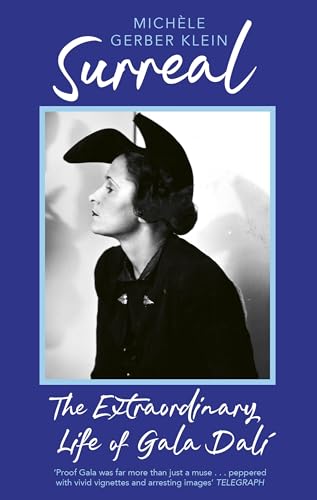 Book cover featuring a black and white portrait of Gala Dali in a hat.