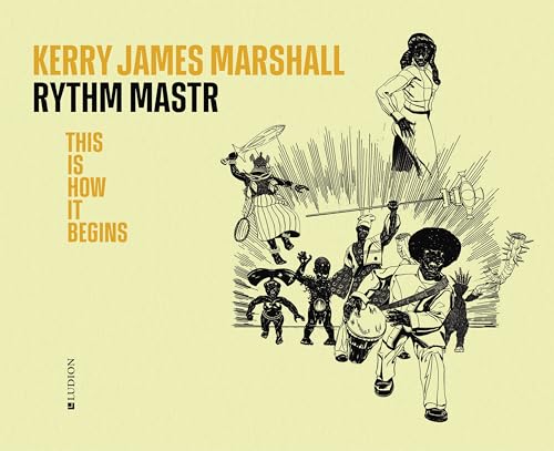 Book cover featuring black and white illustration of figures with musical instruments.