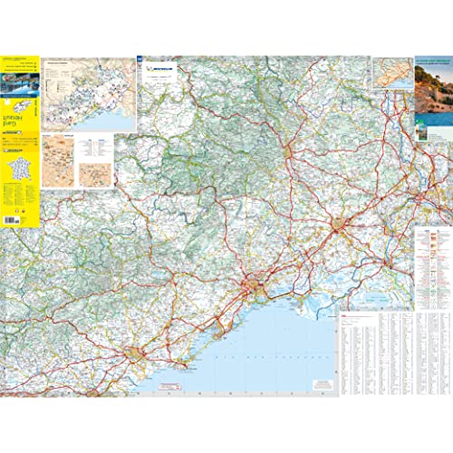 Michelin local road map 339 of the Gard and Herault regions in southern France.