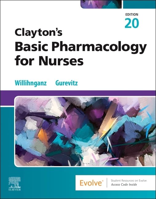 Cover of "Clayton's Basic Pharmacology for Nurses," 20th edition.