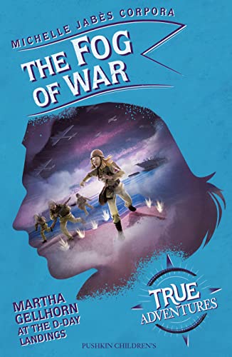 Book cover depicting a woman’s profile with soldiers landing on a beach.