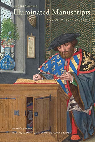 Book cover depicting a medieval scribe working at a desk.