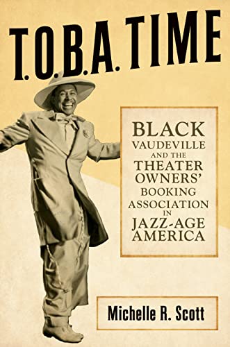 Book cover: “T.O.B.A. Time” featuring a performer in a suit and hat.