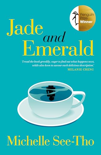 Book cover for Jade and Emerald featuring a teacup on a teal background.