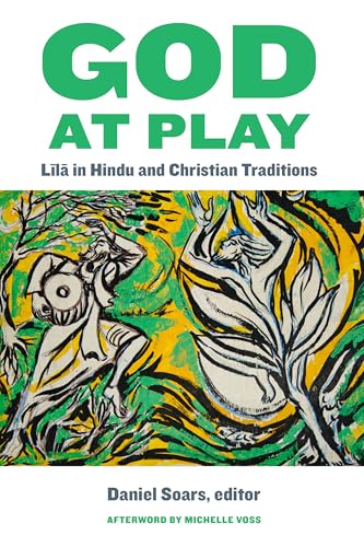 Book cover with abstract painting of figures and green title text.