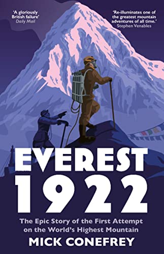 Book cover depicting two mountaineers ascending a snow-covered Everest.