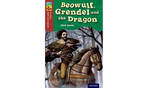 Book cover: "Beowulf, Grendel and the Dragon" featuring a warrior on horseback.