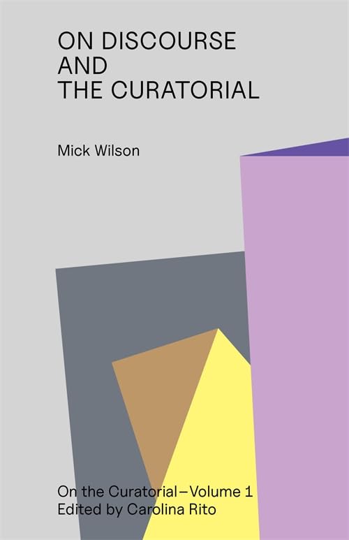 Book cover with abstract geometric shapes in purple, yellow, and gray.