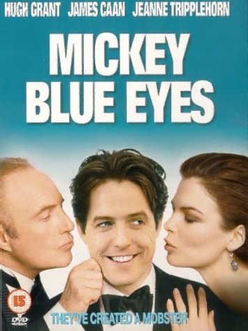 Mickey Blue Eyes" DVD cover featuring Hugh Grant, James Caan, and Jeanne Tripplehorn.