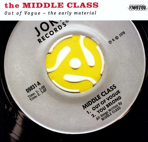 Vinyl record label with yellow graphic, text listing song titles and timings.