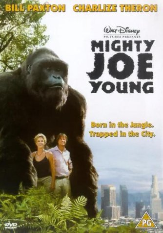 DVD cover art featuring a giant gorilla standing behind a man and a woman.