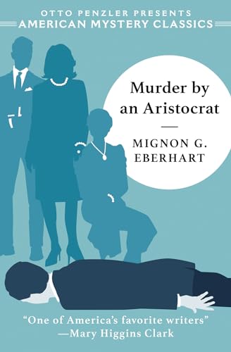 Book cover: silhouettes of people, one lying down, titled "Murder by an Aristocrat.