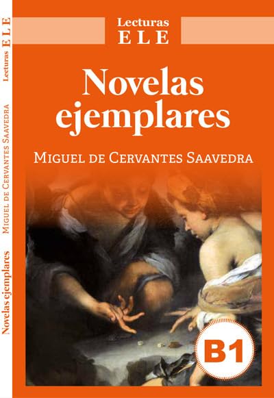 Book cover: "Novelas ejemplares" by Miguel de Cervantes, painting detail.