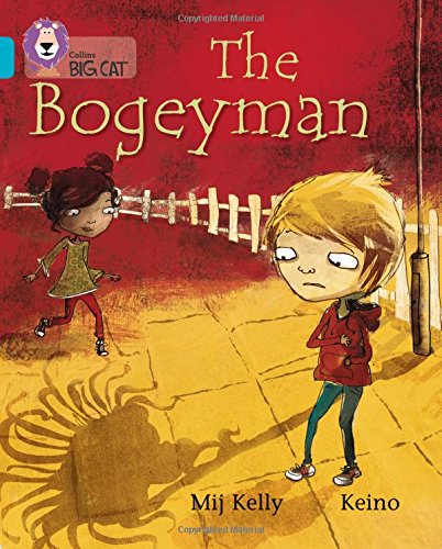 Book cover: two children and a large, shadowy monster figure.