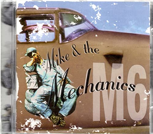 CD cover for Mike & The Mechanics’ “M6” featuring a mechanic and plane.