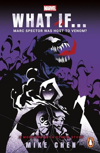 Comic book cover featuring Moon Knight merged with the Venom symbiote.