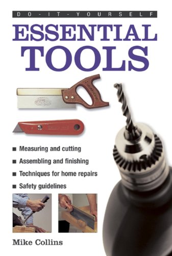 Book cover featuring hand tools: saw, drill, utility knife, and instructions.