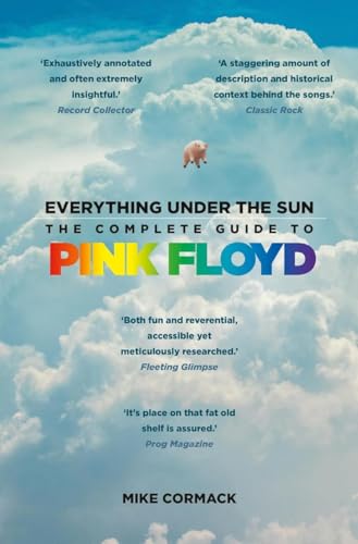 Book cover for “Everything Under the Sun,” a Pink Floyd guide, with clouds.