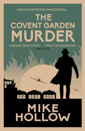 Book cover with a silhouette of a man in a hat against a wartime backdrop.