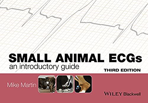 Book cover: "Small Animal ECGs," third edition, with animal images.