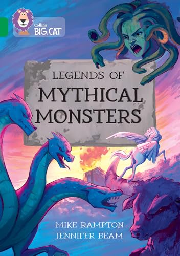 Book cover featuring Medusa, a hydra, a Pegasus, and a minotaur.