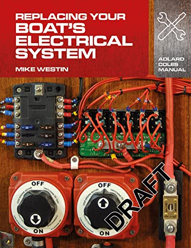 Book cover with boat electrical wiring and components illustration.