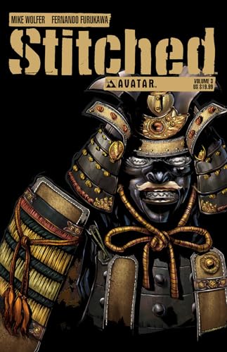 Comic book cover: a darkly illustrated samurai in full armor.