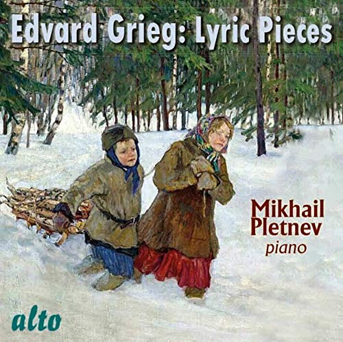 CD cover: Painting of two figures carrying wood in a snowy forest.