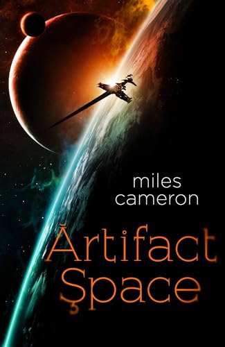 A spaceship flies past a glowing planet, with the book title and author displayed below.